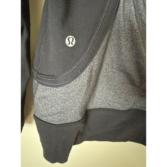 Lululemon Black And Grey Define Zip Up Hoodie Jacket Woman's Sz 6 - Picture 5 of 10